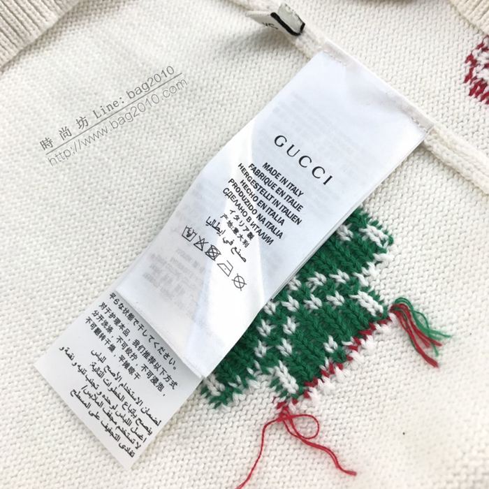 Gucci男裝 古奇2020早秋新款提花糖果色LOGO羊毛開衫  ydi3247